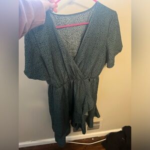 Never worn black cheeetah print dress